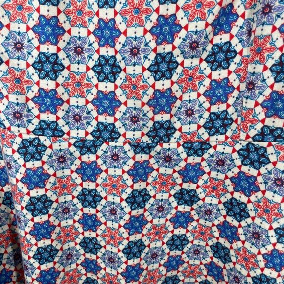 TULLE Multicolor Stain Glass Fit And Flare Dress Size M Floral Print Sleeveless - Picture 5 of 11